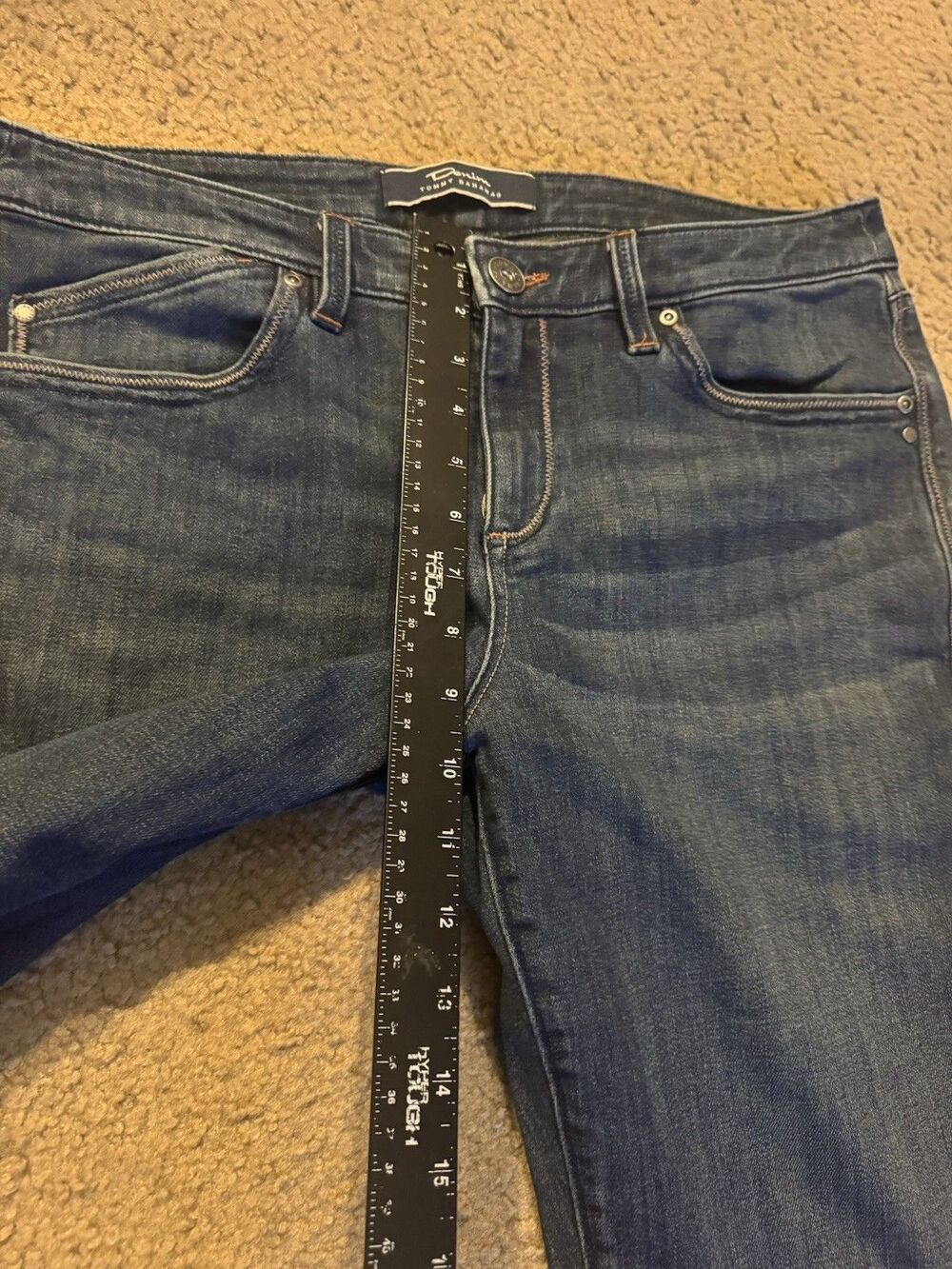 Tommy Bahama Womens Size 12 Blue Denim Mid Rise Jeans - Picture 12 of 16